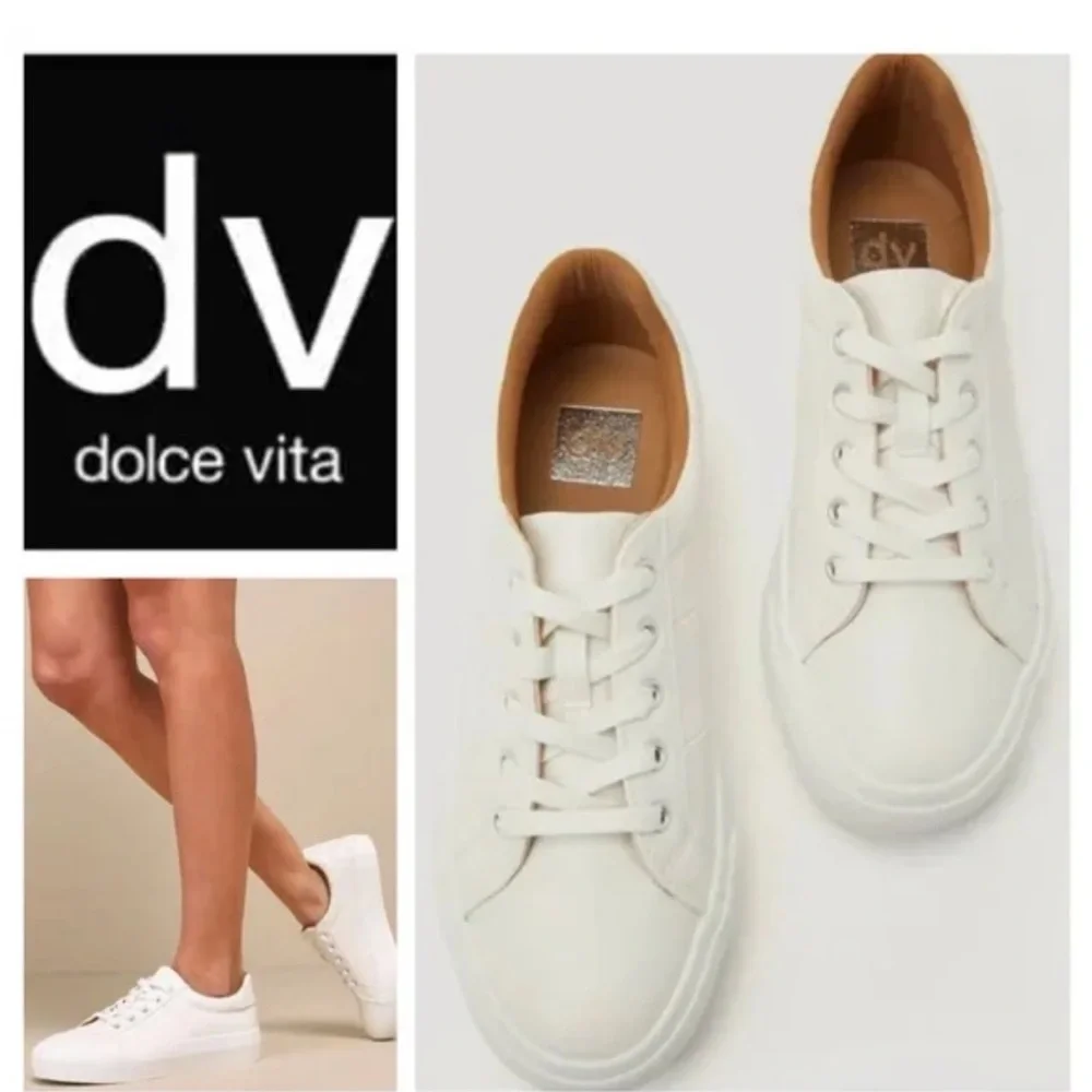 NWOB DV by Dolce Vita White Sneakers - Picture 2 of 9